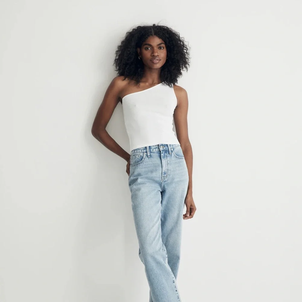 NWT Madewell Supima® Rib One-Shoulder Tank - Picture 2 of 8